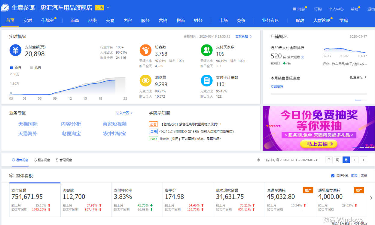 汽车用品运营公司天猫